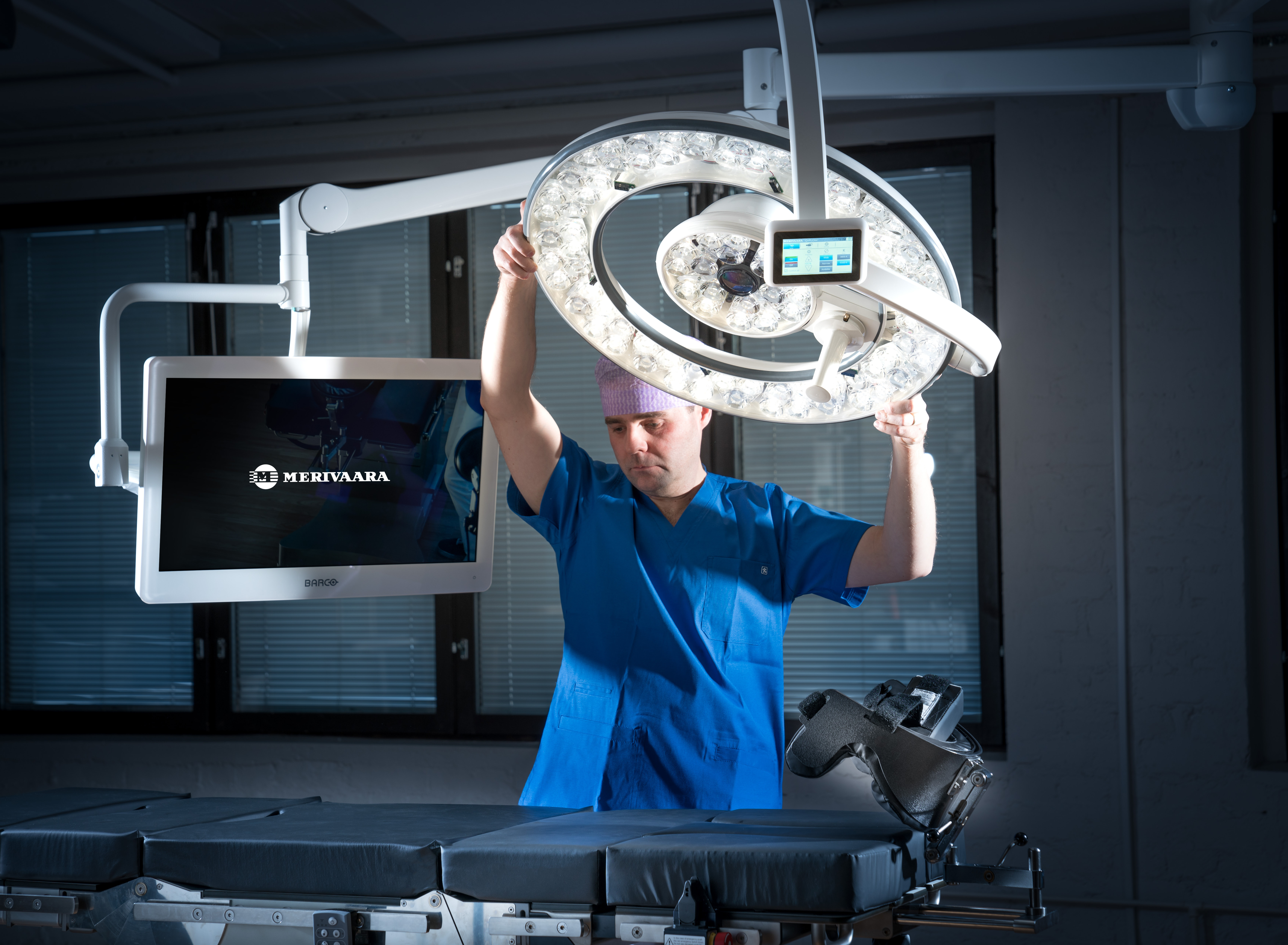 The new Merivaara Q-Flow surgical light can reduce the risk of hospital infections