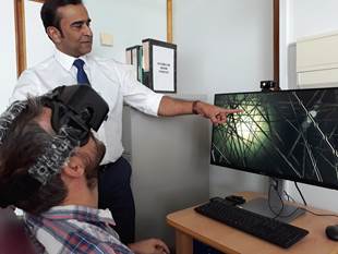 Virtual reality helps patients with visual vertigo