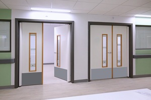 Vistamatic vision panels specified for temporary ward development