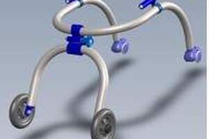 Walker gets young brittle bone sufferers on their feet