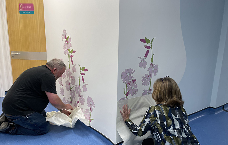 Wall artworks and signage for Medway Hospital Fetal and Maternal Medicine Centre