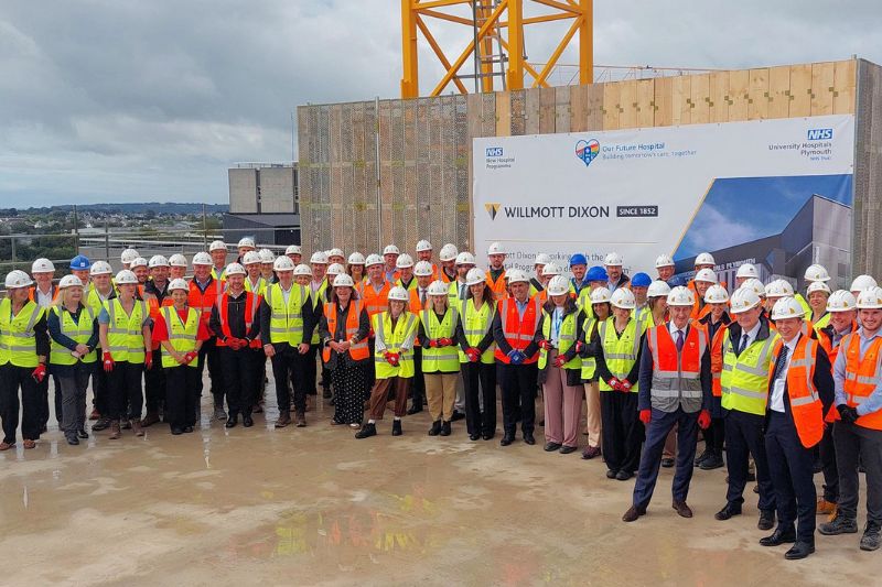 Willmott Dixon tops out £140m Derriford Hospital emergency care building