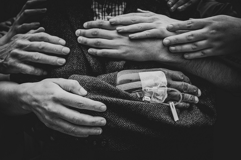 The image by Ewa Gasior from Leeds Teaching Hospitals NHS Trust shows the kindness and compassion at the heart of NHS services