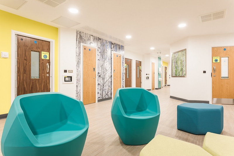 A woodland theme runs throughout the building