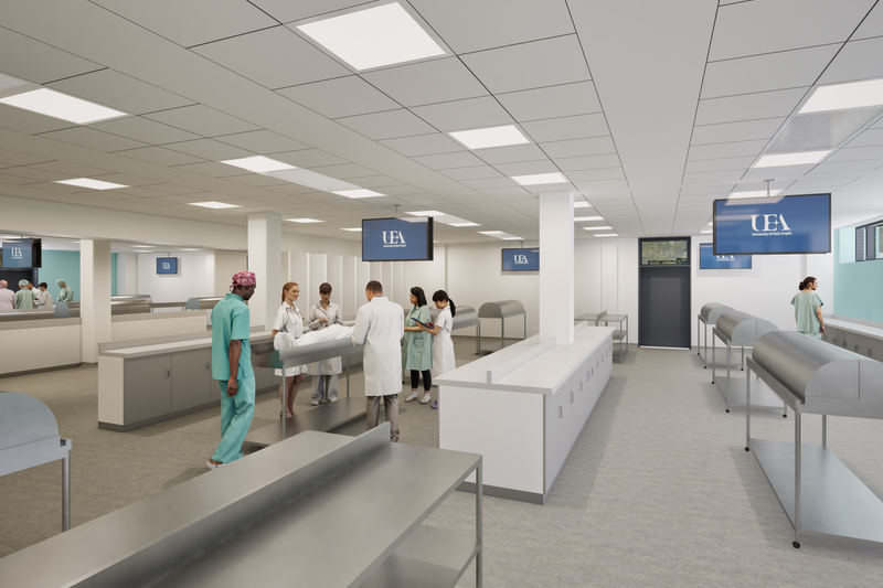 Work underway on University of East Anglia’s new high-tech anatomy centre
