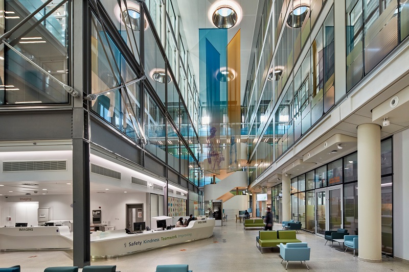 The £380m development includes eight operating theatres, an imaging centre, and three floors of inpatient haematology wards
